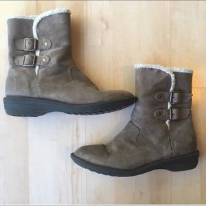 JustFab grey ankle boots